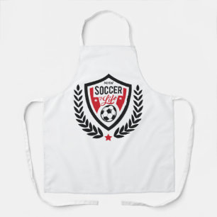 Tablier Logo de soccer monogramme personnalisé