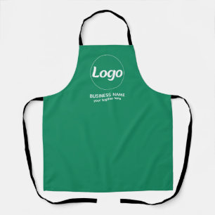 Tablier Logo de société vert moderne personnalisé et sur m