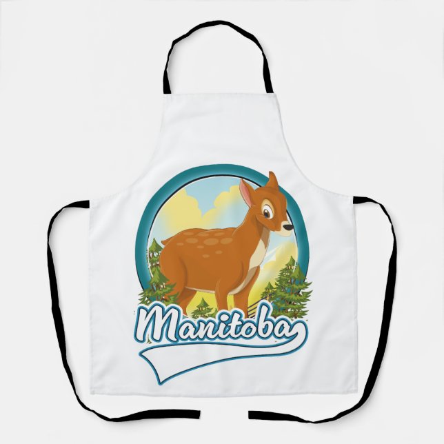 Tablier Logo de voyage du Manitoba Canada (Recto)