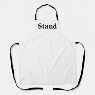 Tablier Logo debout sangles noires Cuisine artisanale Chef