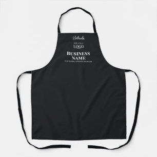 Tablier Logo d'entreprise moderne Black Professional Nom d
