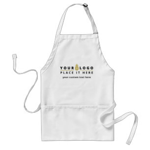 Tablier Logo d'entreprise moderne Texte Marqué Employé Att
