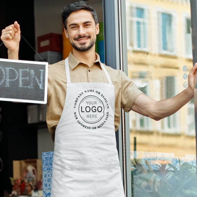 Tablier Logo d'entreprise ou marque moderne Professional (Créateur téléchargé)