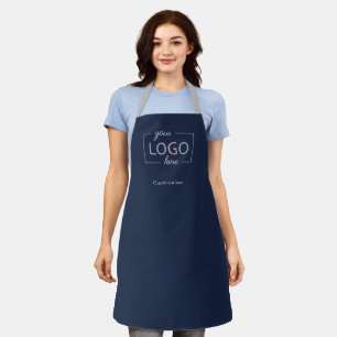 Tablier Logo d'entreprise personnalisé Apron Navy Blue