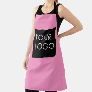 Tablier Logo d'entreprise professionnelle moderne rose