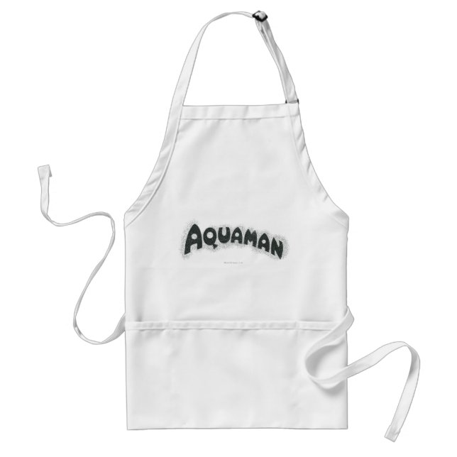 Tablier Logo noir Aquaman Grunge (Devant)