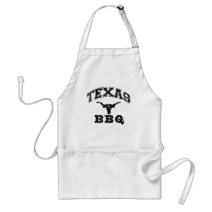 Tablier Logo noir personnalisé pour barbecue Texas