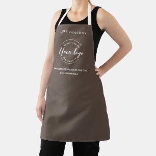 Tablier Logo personnalisé Khaki Brown Business Promotion