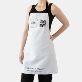 Tablier Logo professionnel personnalisé QR Code et texte p