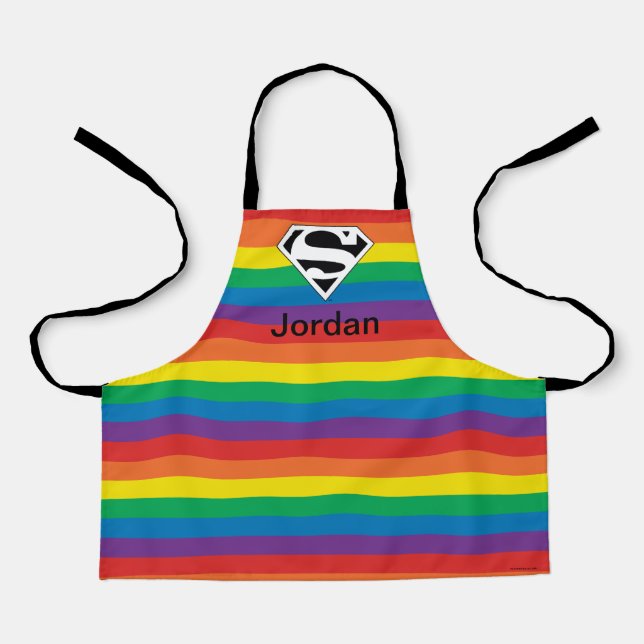 Tablier Logo Rainbow Superman (Recto)