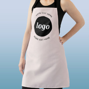 Tablier Logo simple avec texte rose tendre Entreprise