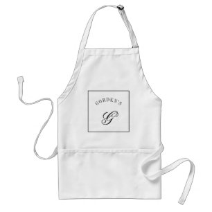 Tablier Logo simple Carré Monogramme Cuisine