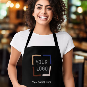 Tablier Logo simple personnalisé de l'entreprise personna