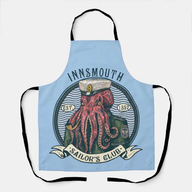 Tablier L'Ombre sur la voile de Lovecraft Innsmouth (Recto)