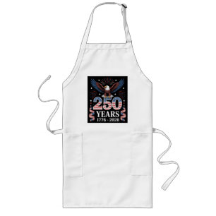 Tablier Long 250e anniversaire USA 1776 2026 Aigle patriotique