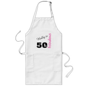 Tablier Long 50 personnalisés et cinquantième anniversaire