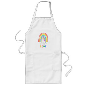 Tablier Long Aimer licorne arc-en-ciel