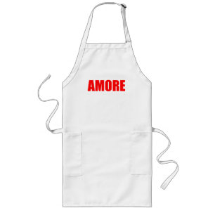 Tablier Long Amore amour en italien