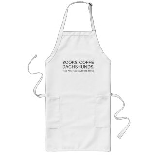 Tablier Long Apron Cuisine Chef livre café café café tasse