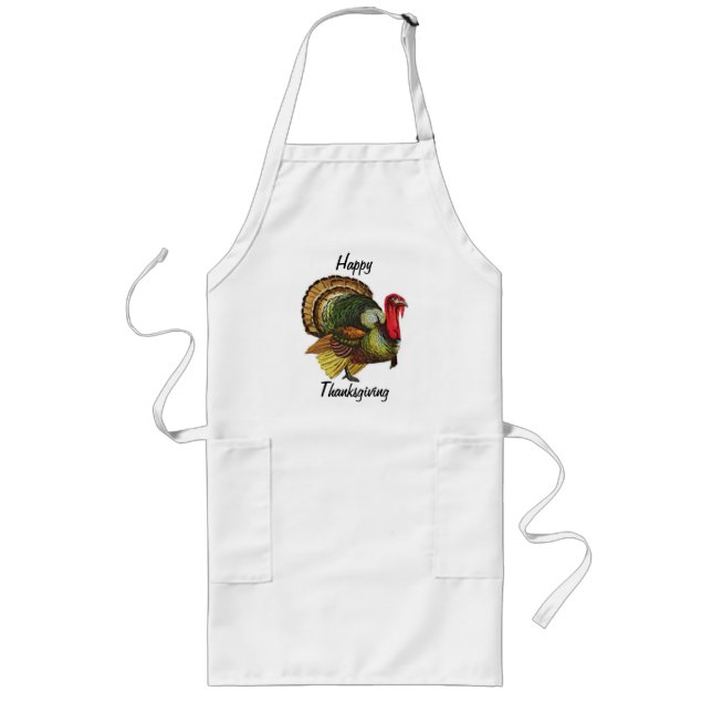 Tablier Long Apron d'action de grâces Gobbler (Devant)