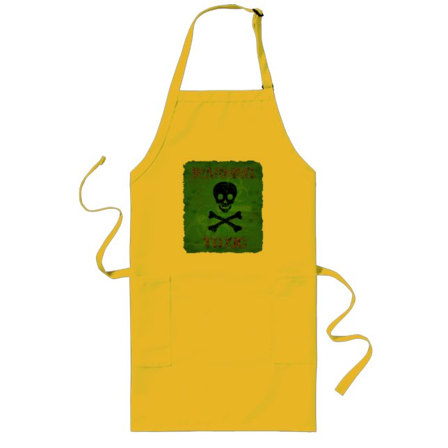Tablier Long Apron d'alerte toxique (Devant)