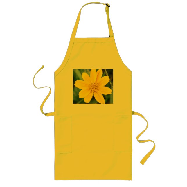 Tablier Long Apron jaune soleil (Devant)