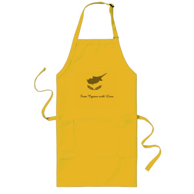 Tablier Long Apron (Pavillon Chypre & "De Chypre avec amour") (Devant)