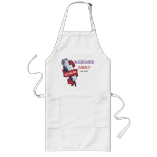 TABLIER LONG APRONS BARBER SHOP POUR MENUS