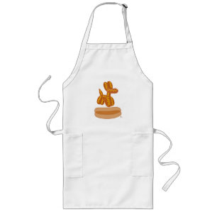 Tablier Long Ballon Comestible Hot Dog Dessin Animé Drôle