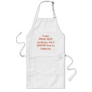 Tablier Long Barbecue Apron de docteur