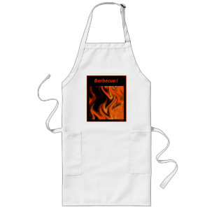 Tablier Long Barbecue Flamme Apron