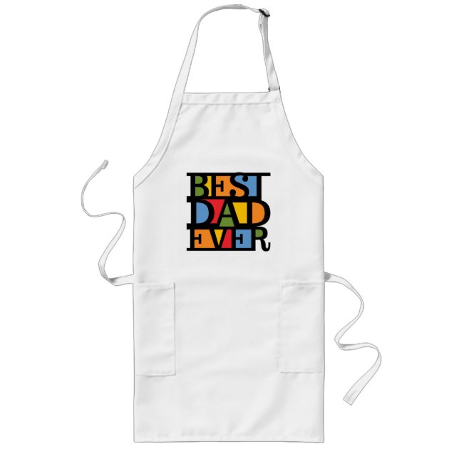 Tablier Long BEST DAD EVER apron (Devant)