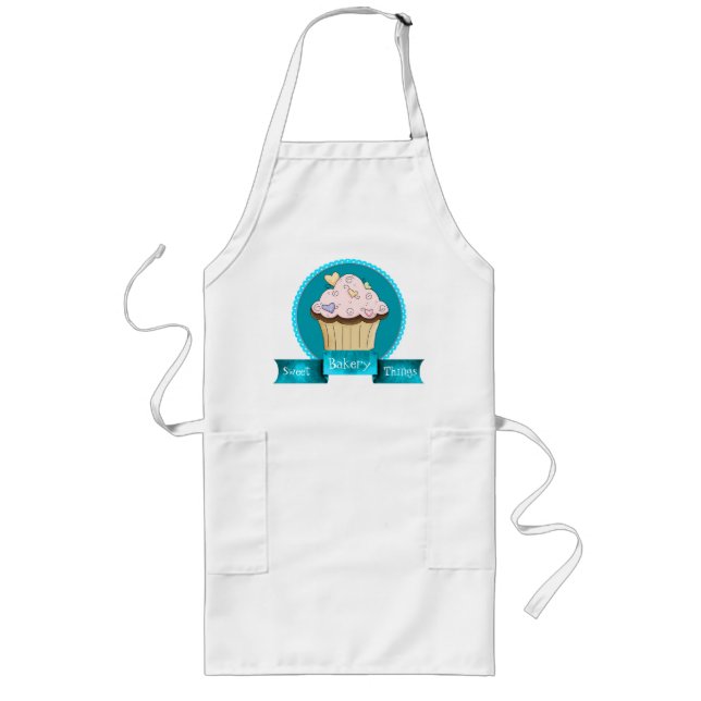 Tablier Long Boulangerie Douce Cupcake Custom Apron (Devant)