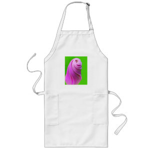 Tablier Long Bourgeon de Volubilis Pourpre