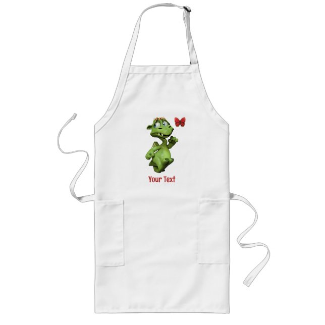 Tablier Long Cadeau Papillon Monstre Mignon (Devant)