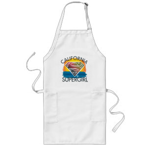 Tablier Long California Supergirl Sunset Graphic