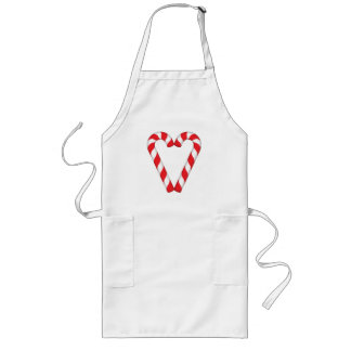 Tablier Long Candy Cane Heart Screwball Graphics Holiday