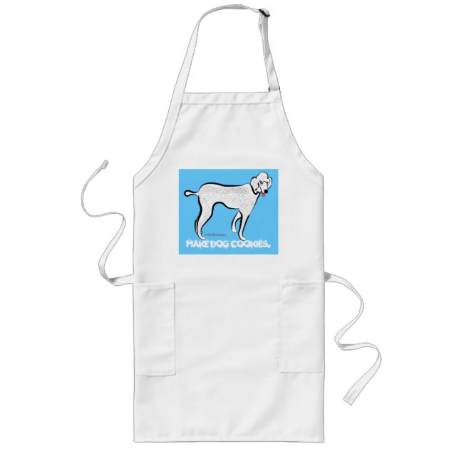 Tablier Long Caniche. Faites le tablier de biscuits de chien (Devant)