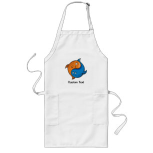Tablier Long Caricature de poisson Yin Yang