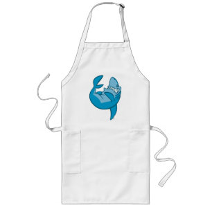 Tablier Long Caricature Shark retour riant Apron