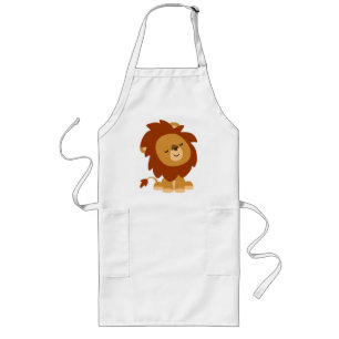 Tablier Long Cartoon Lion Apron, un joli paysage