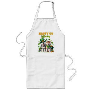 Tablier Long Chanceux Toutou Husky Mignon Saint-Patrick