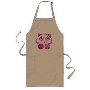 Tablier Long Chaton violet