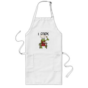 Tablier Long Chef de grenouille je fais cuire des T-shirts et