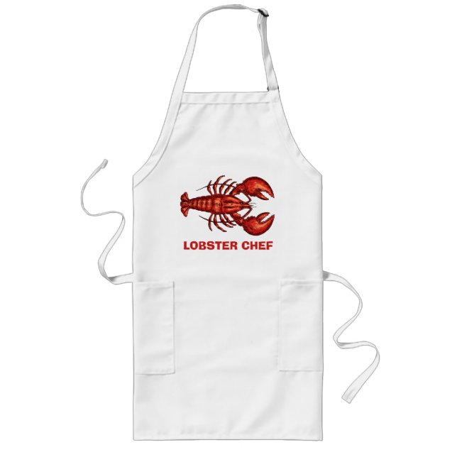 Tablier Long Chef homard Personnaliser (Devant)
