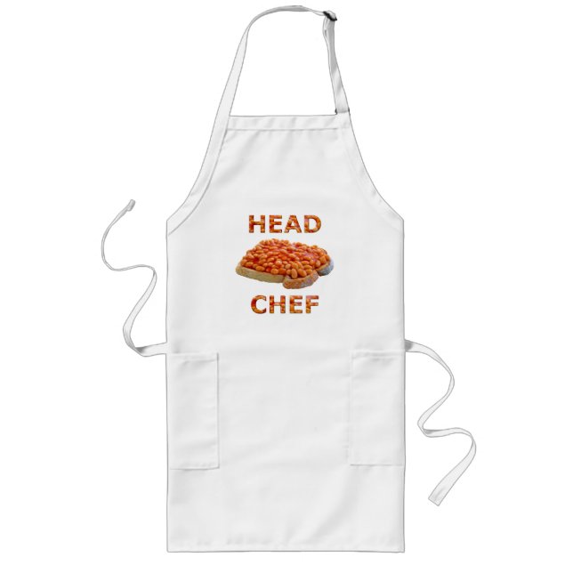 Tablier Long Chef principal Beans sur Toast (Devant)