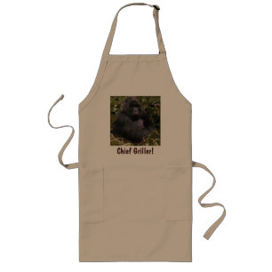 Tablier Long CHIEF GRILLER Mountain Gorilla Fun BBQ Apron