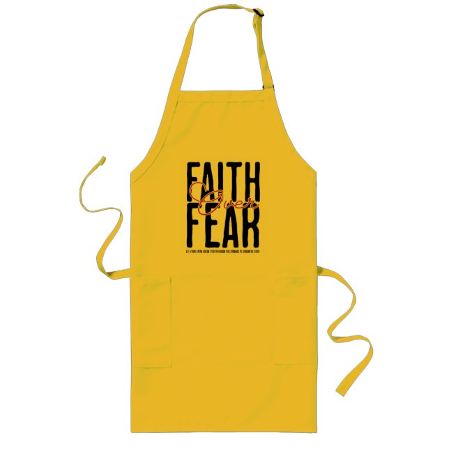 Tablier Long Christian Apron avec message de foi (Devant)