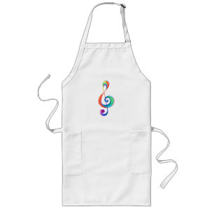 Tablier Long Clé arc-en-ciel