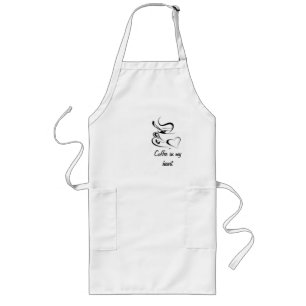 Tablier Long Coffee-heart